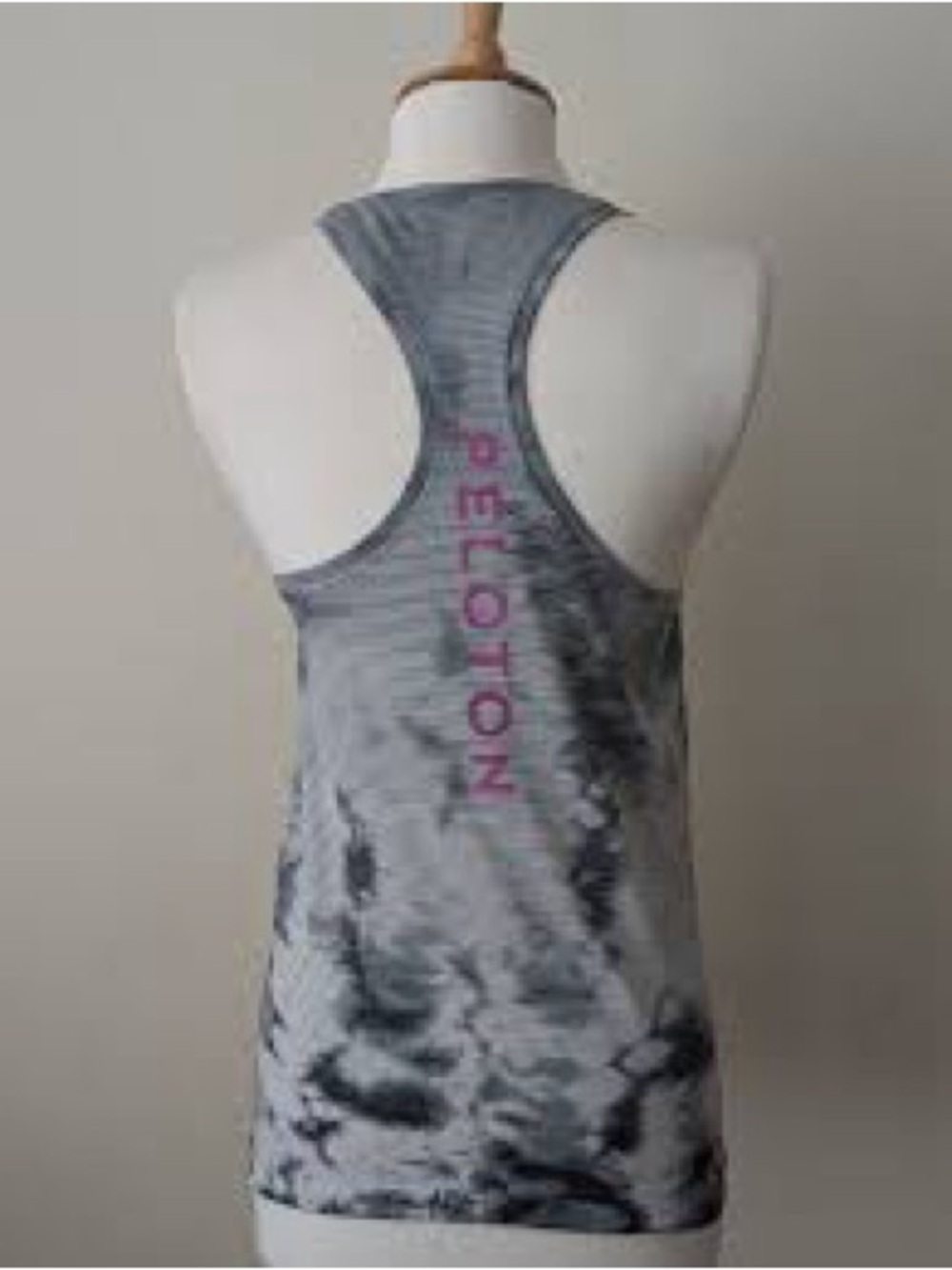 NWOT Lululemon Peloton Collab Women's Swiftly Gray Tie-Dye Racerback Tank Top